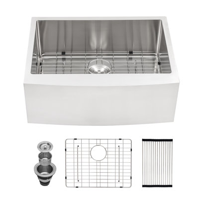 Farmhouse/Apron Kitchen Sink with Accessories