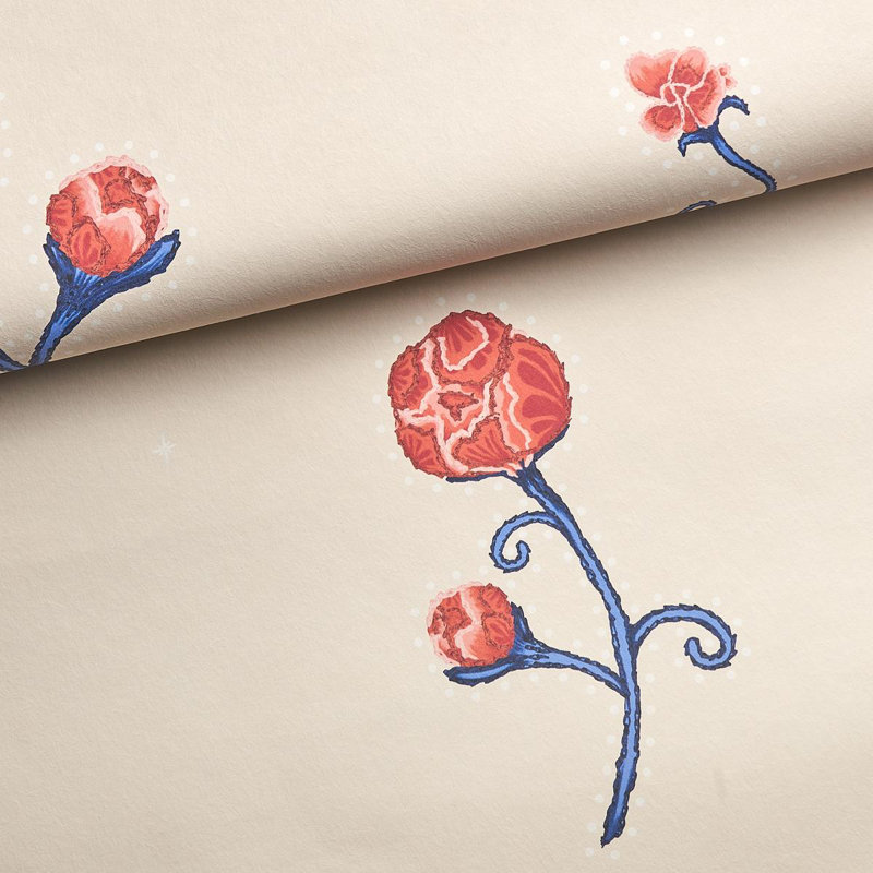 Schumacher x Backdrop Rhinestone Cowboy Wallpaper, Poppy