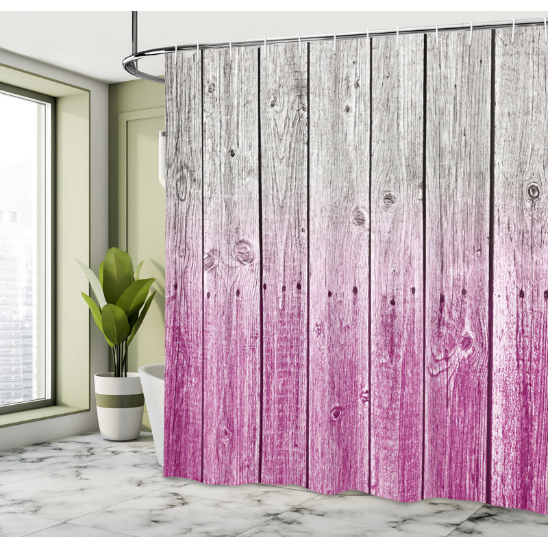 Shower Curtain with Hooks Included, 69"H x 75"W, Dark Magenta