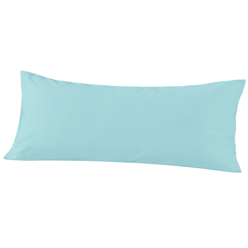 Housse de coussin en coton de qualité égyptienne, taie d'oreiller en satin de coton à densité de tissage 500 fils avec fermeture à enveloppe, 20 x 54 pouces - NTBAY
