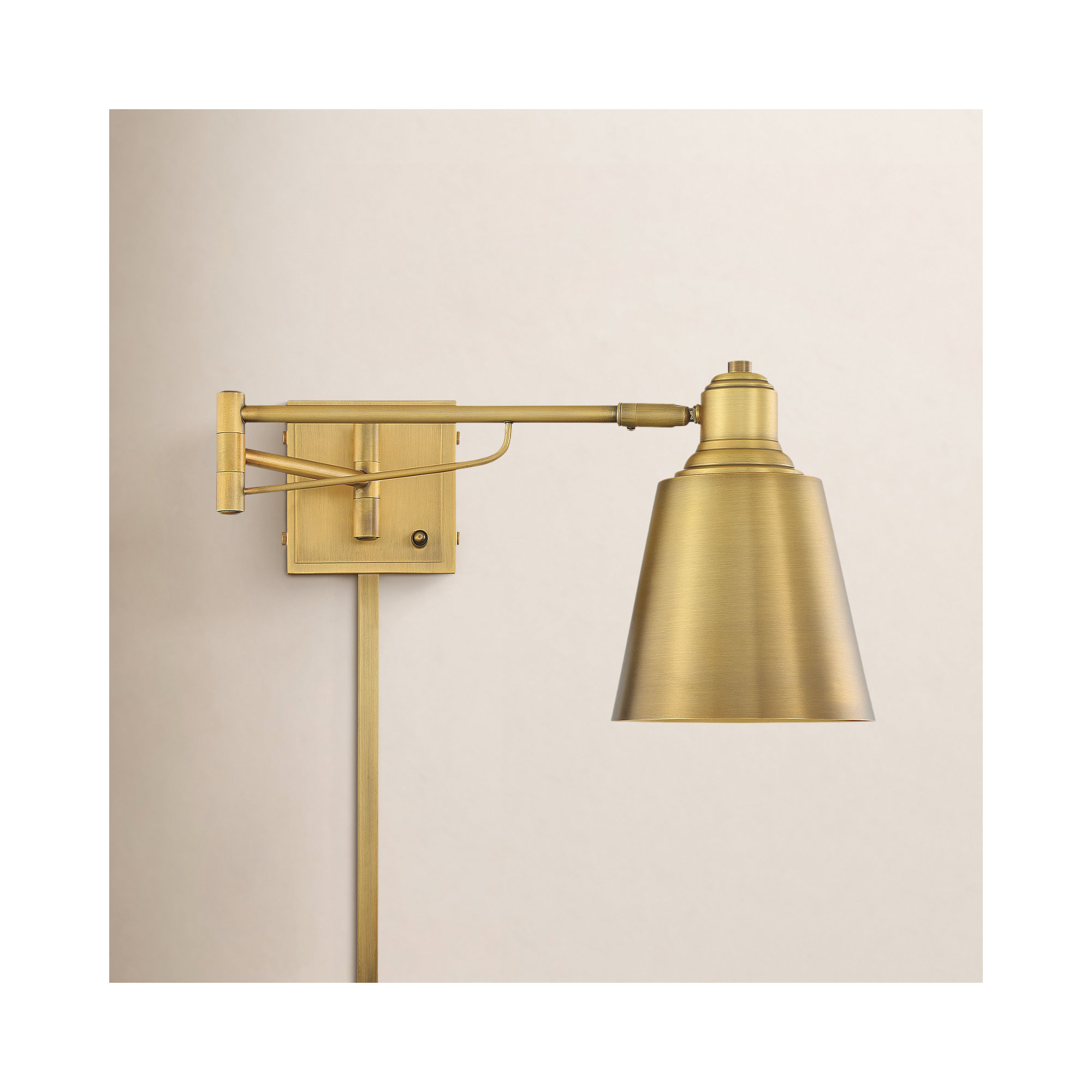 Solstice Single Light Dimmable Wall Sconce, Brass