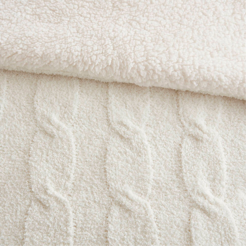 Ensemble d'édredon en chenille 2 pièces