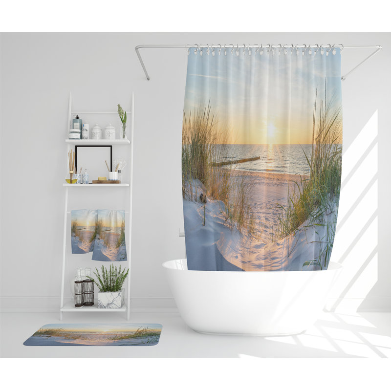 Nelsy Polyester Shower Curtain Set
