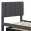 Lit plateforme tapissier avec lit gigogne et 3 tiroirs