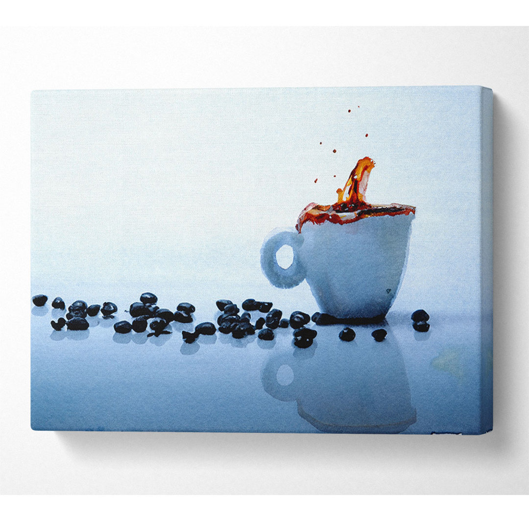 Coffee Bean Splash - Kunstdrucke auf Leinwand