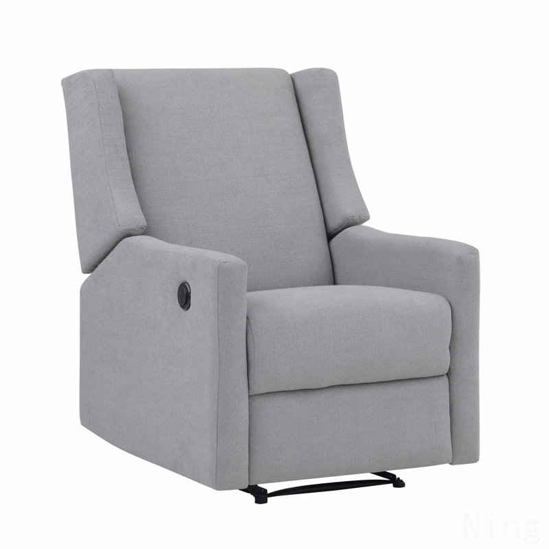 Oyster Gray Fabric Power Recliner