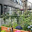71 treillis de jardin en métal 71 po x 19,7 po, rouille - cadre de plante d'extérieur, noir, installation facile, treillis robuste antirouille en tube galvanisé 4, support, jusqu'à,