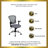 Mid-Back Mesh Swivel Task Office Chair with Chrome Base and Arms-1829379551