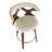 Laquietta 26" Fixed-Height Counter Stools with Bent Wood Legs & Round Footrest-87416077