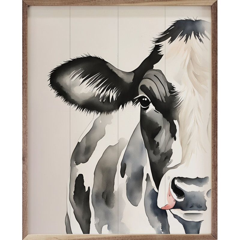 Grande vache laitière, H 32 po x l 10 po x P 1 po