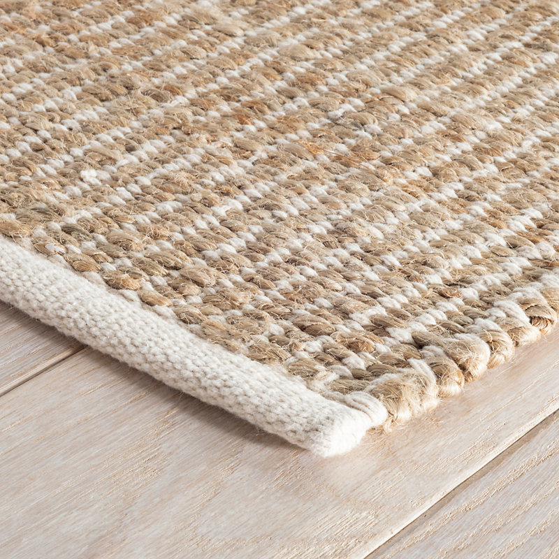 Gridwork Striped Area Rug, Rectangle 2' x 3', Ivory/Brown