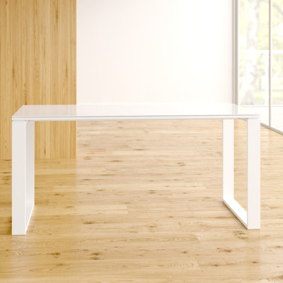 Jorgensen Glass Steel Writing Desk