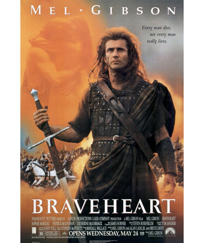 Braveheart, 18" H x 12" W