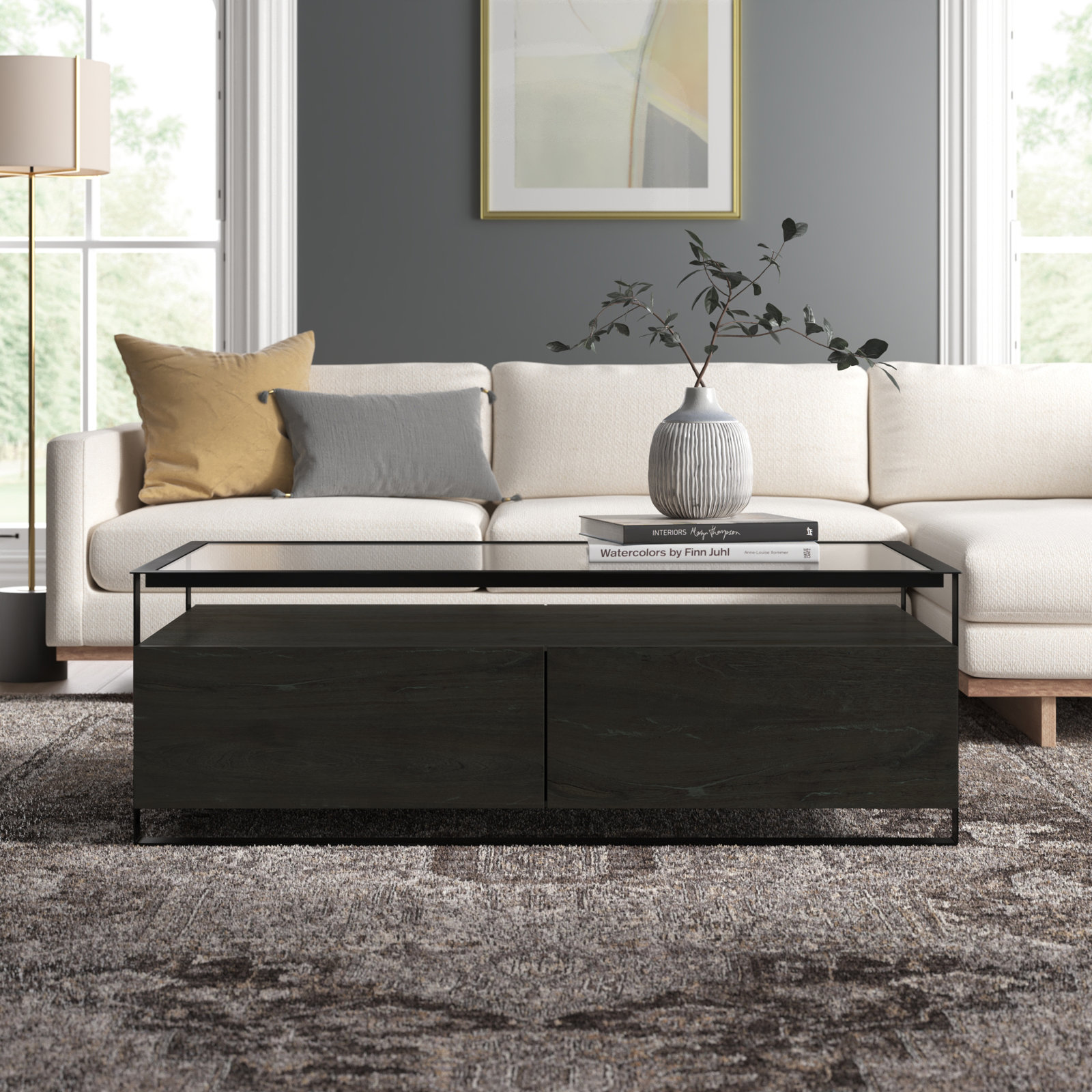 Elvera Single Coffee Table with Storage