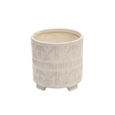 Ensemble de pots à fleurs en céramique 2 pièces Fez