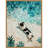 Dogs Life Swimming by Ilora Framed Canvas Wall Art Print-439595745