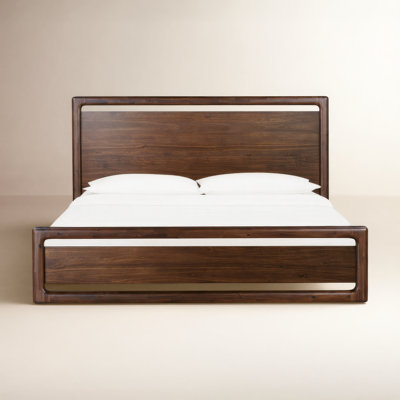 Rosy Solid Wood Platform Bed
