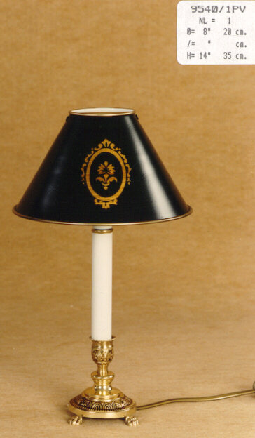 Creason Metal Table Lamp, Antique Silver