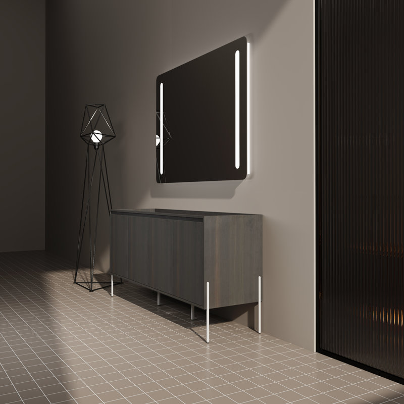 Armoire de rangement de meuble-lavabo autoportant 60 po avec portes à fermeture en douceur (évier exclu) | Idée de cadeau
