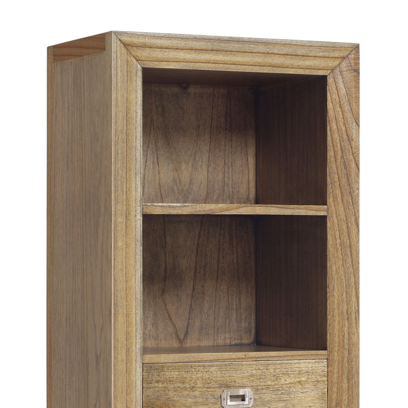 Merapi 190cm H x 55cm W Solid Wood Cube Bookcase