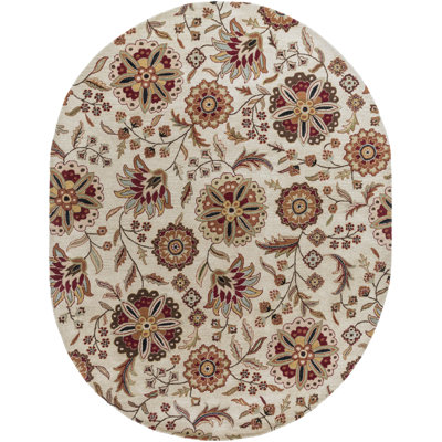 Elsberry Hand Tufted Wool Floral Indoor Rug