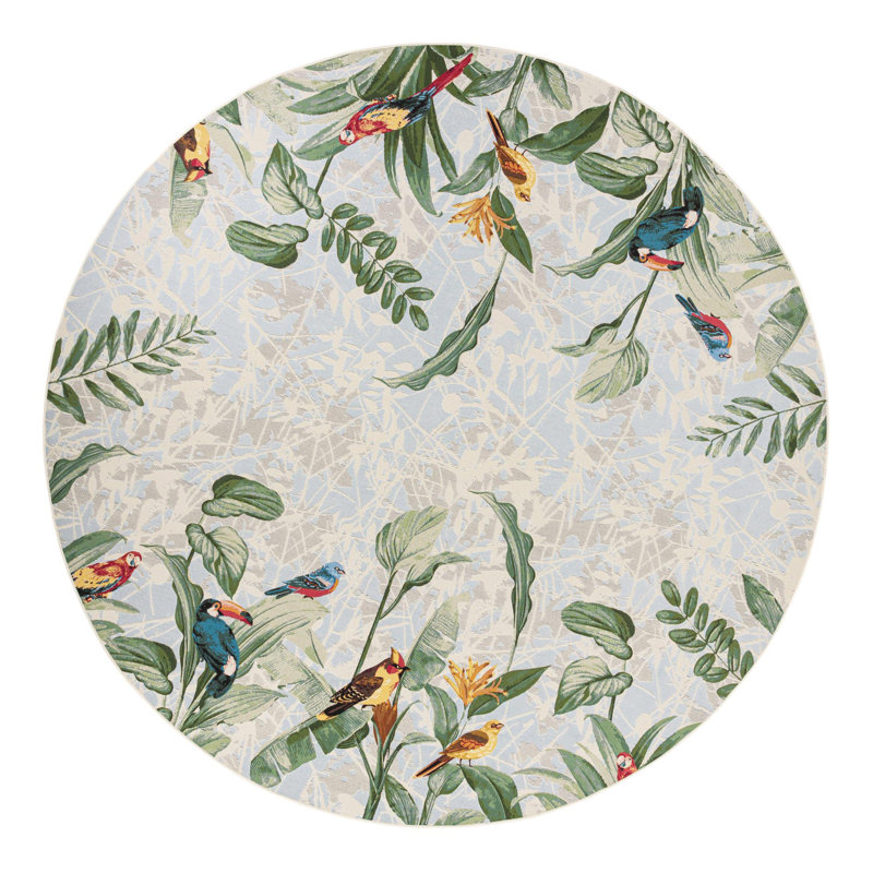 Tapis d'extérieur moderne Shar Multi_Unique, Rond 12 pi