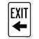 SignMission Parking Lot Sign Exit Sign (Left Arrow)/23422 | Wayfair