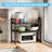 2-Tier Expandable Metal Storage Shelves,Black