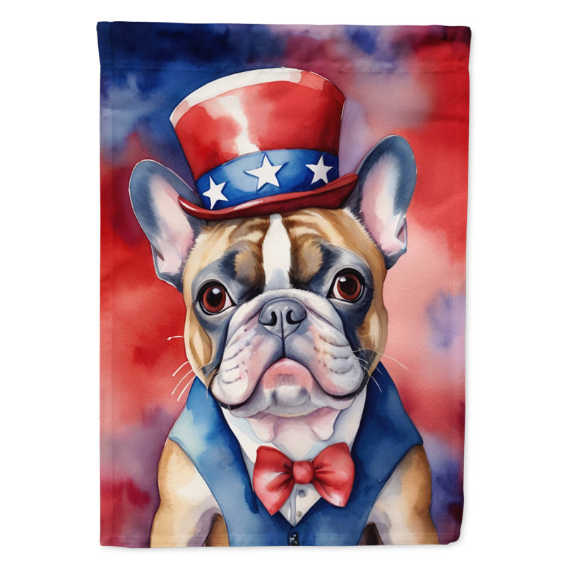 Drapeau patriotique de la maison américaine, Bouledogue français brun