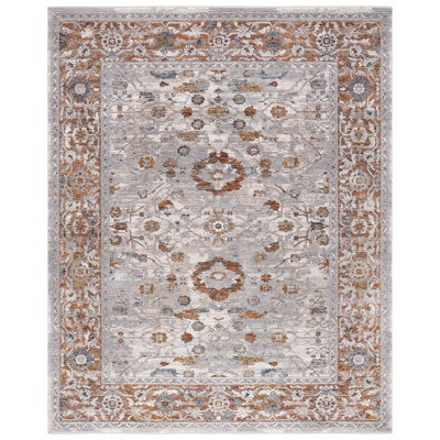 Tapis gris ivoire / rouille Heirloom 724