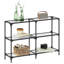 Console Table With Glass Top Steel-588766931-588766930
