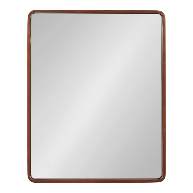 Miroir Sherman, 30 po x 24 po, Noyer brun