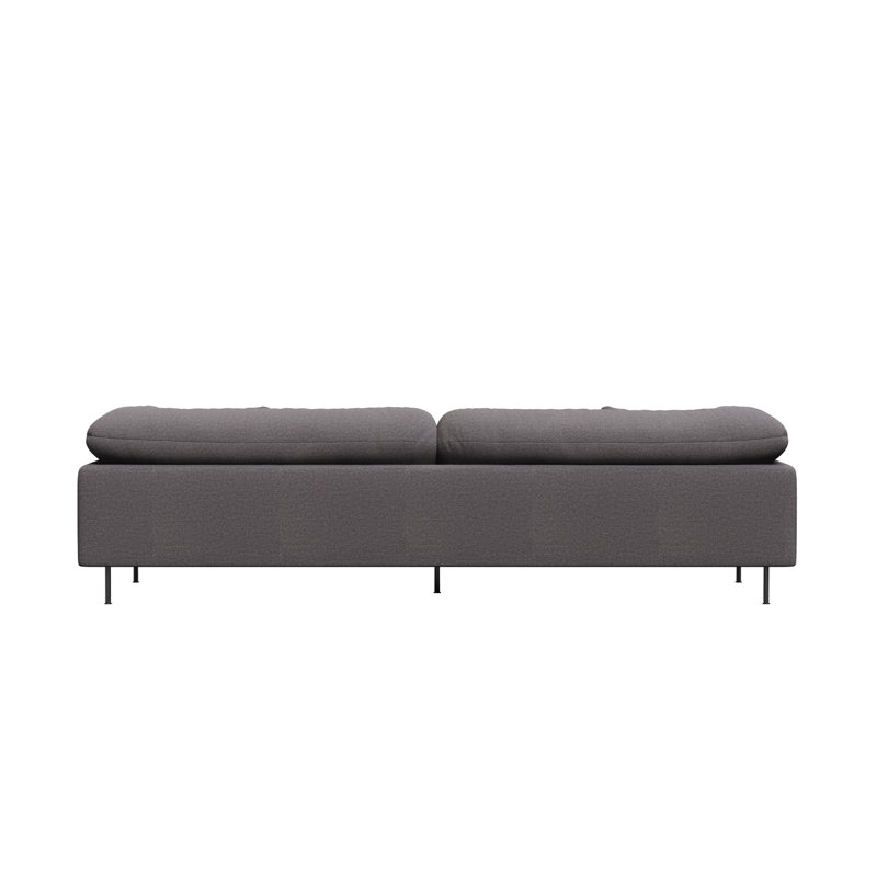 Collar 3-Seater, Gray, Cotton Blend