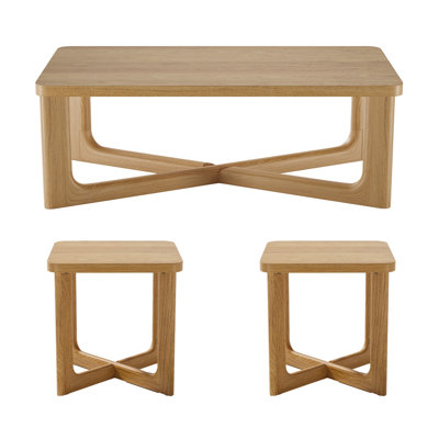 3 Piece Living Room Table Set Coffee Table Set by Corrigan Studio