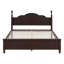 Ensemble de chambre à coucher 3 pièces, lit plateforme en bois et 2 tables de chevet-2097861372-2097861374