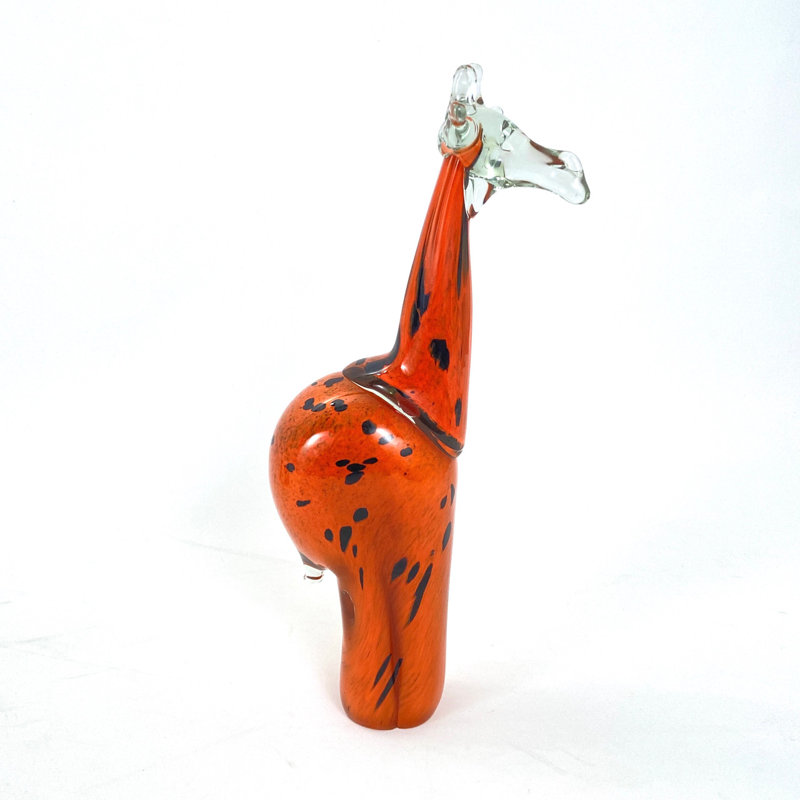 Girafe en verre soufflé à la main