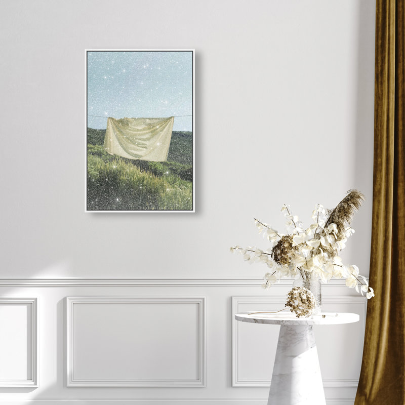 Floating Cotton I Print by Oliver Gal, 37"H x 25"W, White Floater Frame