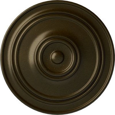 Médaillon de plafond Endurathane Classic, DE 21 7/8 po x P 2 3/8 po (pour auvents jusqu'à 5 1/2 po), finition or vert peint à la main