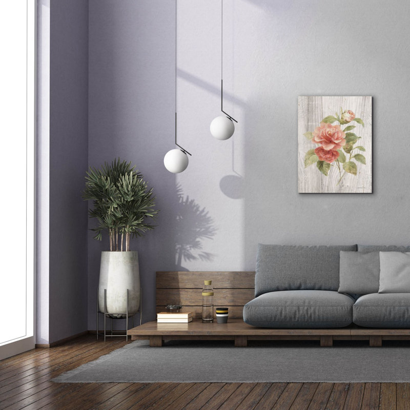 «Scents Cottage Florals 3» par Danhui Nai, art mural sur toile, H 34 po x l 26 po