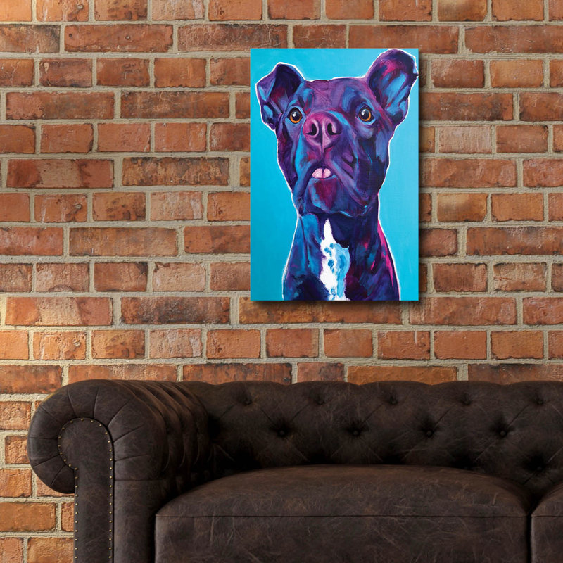 «Pit Bull - Neko» par Dawg Painter, H 24 po x l 16 po x P 0,2 po