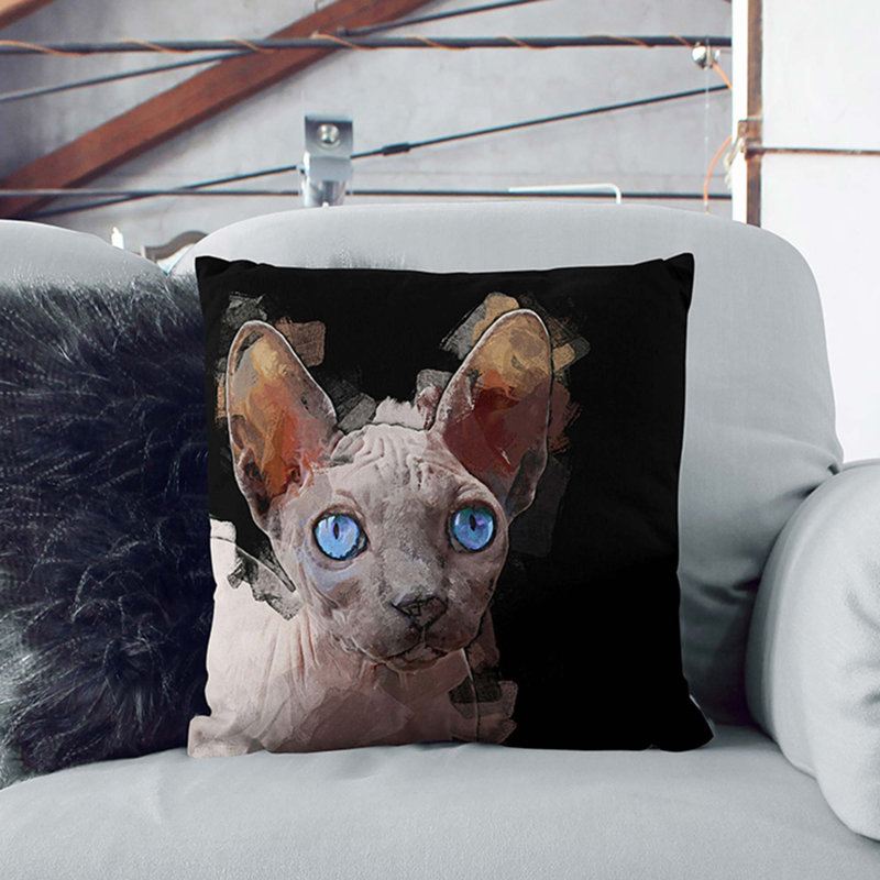 Square Throw Cushion, 55cm H x 55cm W x 20cm D