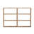 Laural Modern Wall Shelf, 33.3 x 23.6 x 3.5 inches | 100% Melamine Coated Particle Board, Thickness: 0.7 inches | Stylish Scandinavian Design with Numerous Shelves for Home & Office Organization-111012066