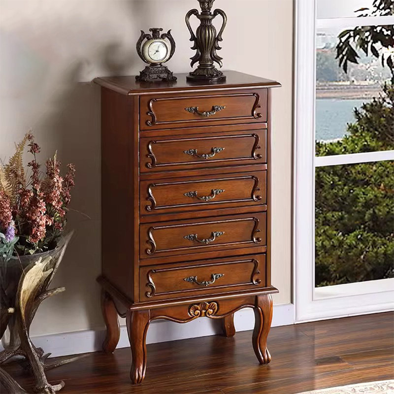 Buffet décoratif cerisier en bois massif