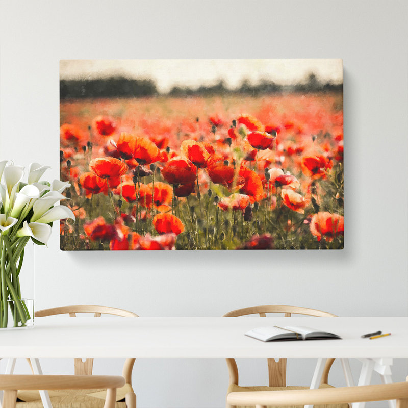 Field Of Poppies Vol.1 - Wrapped Canvas, 50cm H x 76cm W x 3cm D