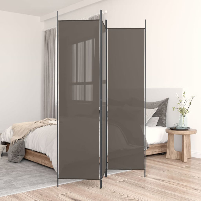 Cloison 3 panneaux vidaXL anthracite 59,1 po x 86,6 po, 3, Anthracite, H 86,6 po x l 59 po