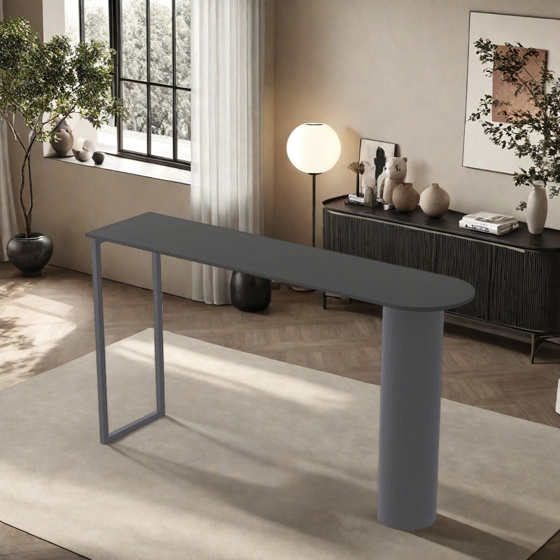 Hillhouse, Black, 41.3"H x 70.8"L x 15.7"W