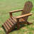 Aryaveer Outdoor Adirondack Chair With Ottoman