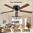  Cissline 56" Elegant Crystal Flush Mount Ceiling Fan with Light Kit, Remote & App Control for Living Room/Bedroom
