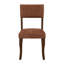 Ensemble de 2 chaises d'appoint de salle à manger Ady, assise et dossier en chenille rouge rouille-120613496