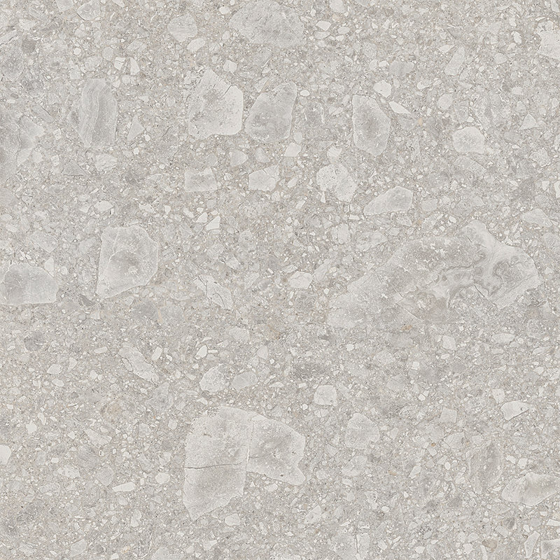 Carreau en porcelaine mate Pantheon Terrazzo 24 po x 24 po, Bianco
